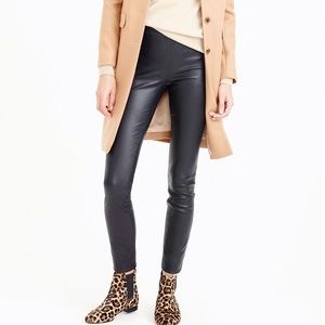 J Crew collection leather leggings